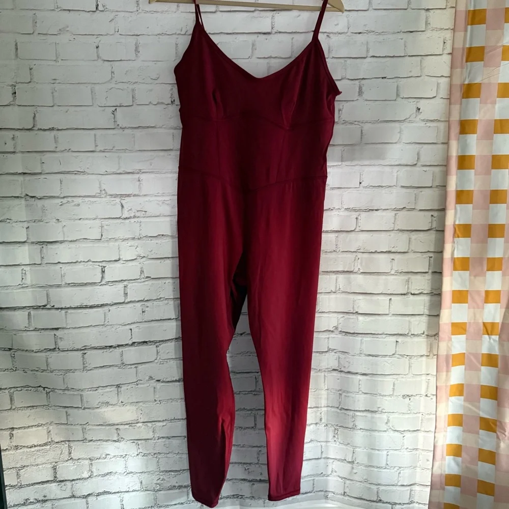 JoyLab Deep Red Active Jumpsuit‎